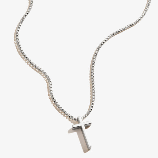 Cross Necklace, Sterling Silver