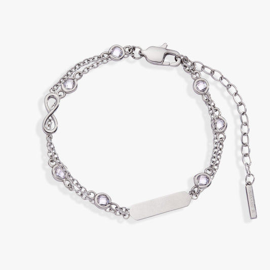 Infinity Chain Double Strand Bracelet