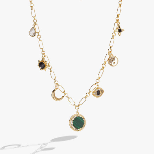 Malachite Charm Necklace